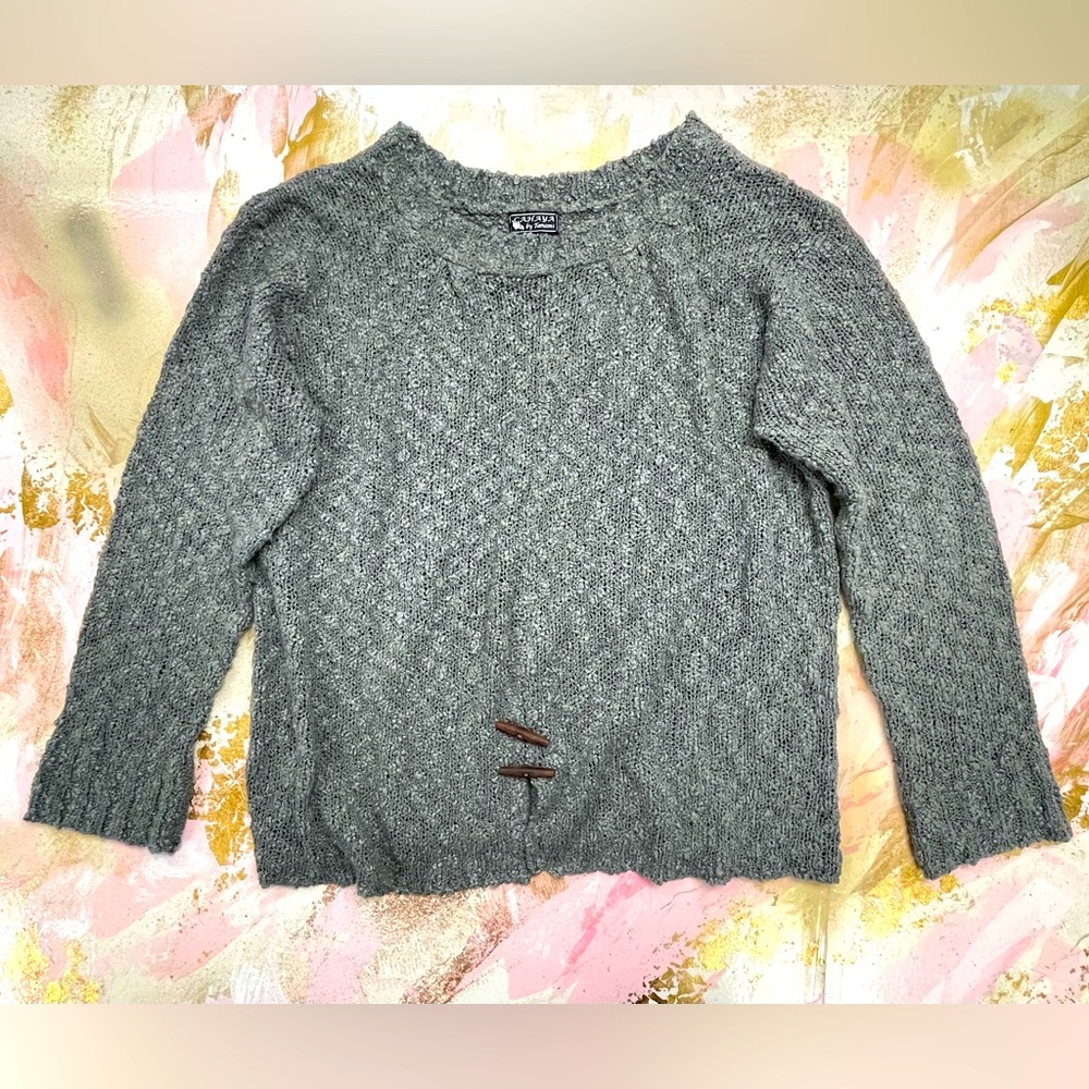 Cahaya by Tanami gray sweater S/M
